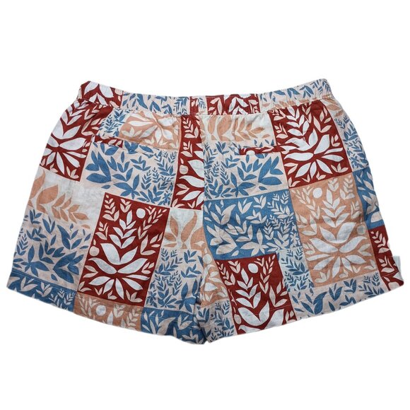 Sigrid Olsen Linen Shorts Size XL Patchwork New NWT - Picture 2 of 11